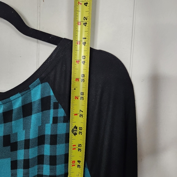 Deesse Green Plaid Nightgown Sleepwear Dress PJs Pyjamas Plaid Green Black 0X XL - Picture 8 of 8